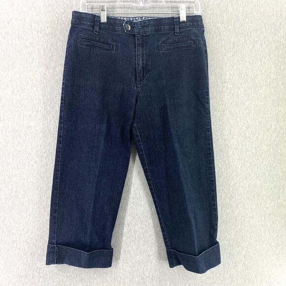 Bandolino Denim - Bandolino Comfort Stretch Waistband Capri Cropped Denim Pants Jeans Women Sz 10
